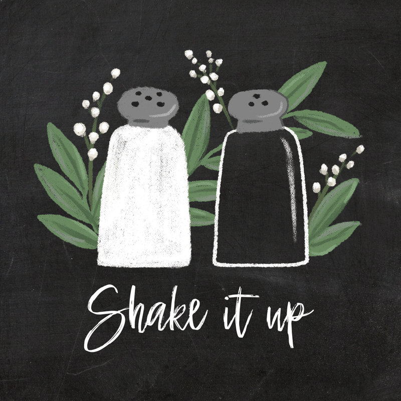 Salt Pepper Shake - Wrapped Canvas Art Prints, 30cm H x 30cm W