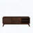 Mid-Century Rattan TV Stand for TVs up to 65", with Sliding Doors and Solid Wood Feet-882363797