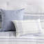 Édredon pour très grand lit, 6 pièces en coton, motif à rayures tissées pour lit de bébé moderne, rembourré, très visible, rayures contrastantes à 100%, coussins décoratifs