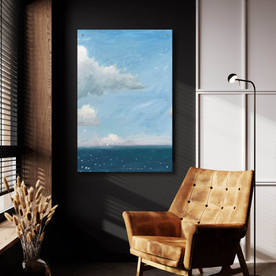 'Open Sea Blue C' by James Wiens Acrylic Glass Wall Art