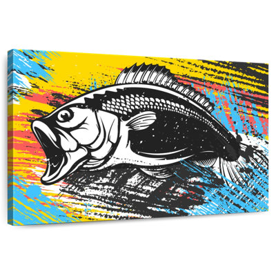 Brampt pêche à l'achigan abstraite