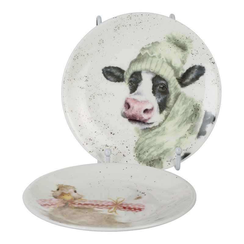 Classic Wrendale Designs, Coupe Side Plates (Cow & Duck)