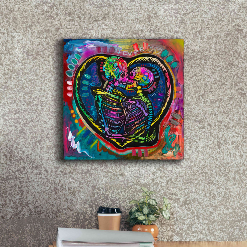 «4ever» par Dean Russo, art mural sur toile, H 18 po x l 18 po x P 0,75 po