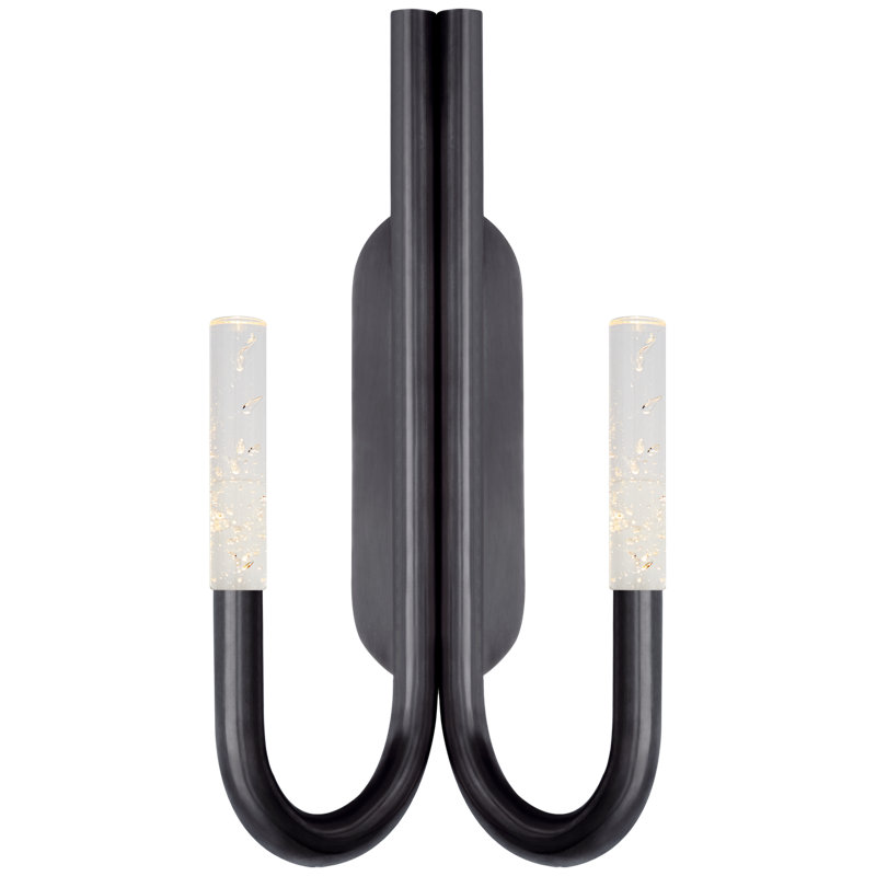 Kelly Wearstler Rousseau Double Wall Sconce, Bronze
