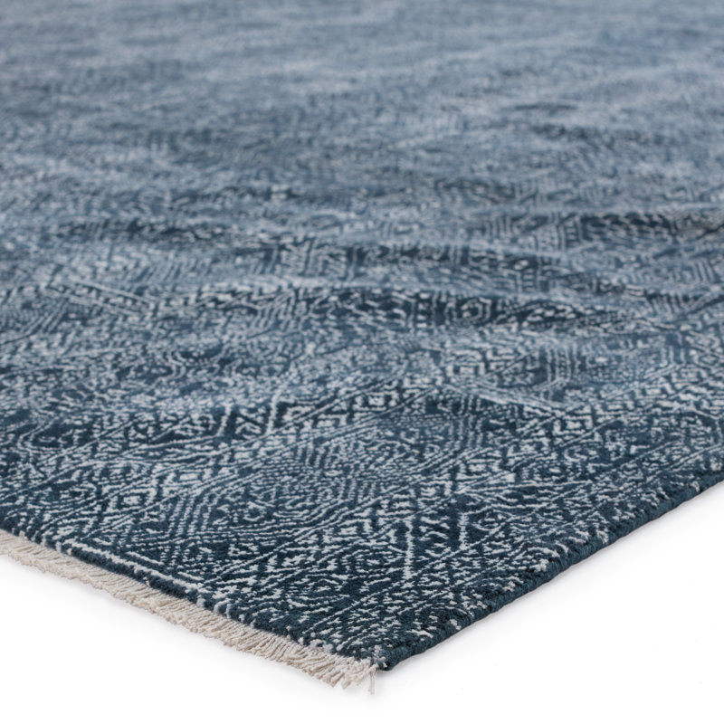 Tapis bleu foncé Kandiyohi, Rectangle 8 pi x 10 pi