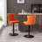 Swivel Barstools Adjusatble Seat, Modern Upholstered Bar Stools With Backs Comfortable Tufted For Home Pub And Kitchen Island, Set Of 2-648436159-648436153