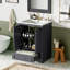 Ensemble de meuble-lavabo autoportant moderne avec lavabo en céramique