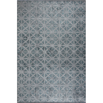 Rapture Gray Geometric Luxury Area Rug