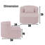 Fauteuil demi-tonneau en tissu 34 pouces-1126175056