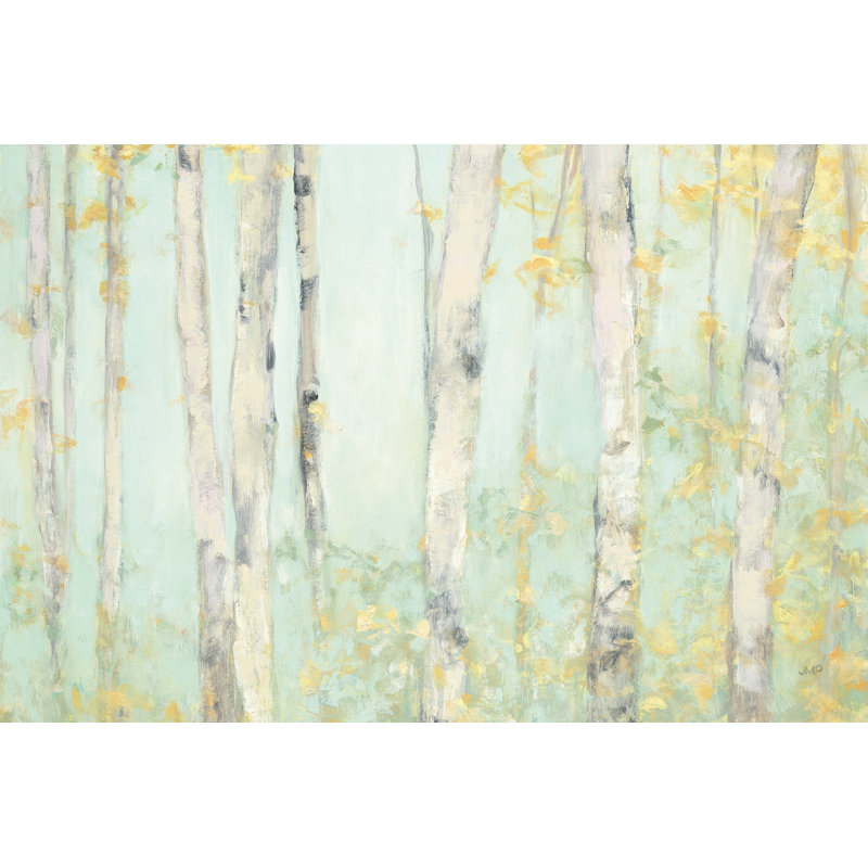 Spring Birches Crop by Julia Purinton - Wrapped Canvas Painting, 81cm H x 122cm W x 3.8cm D