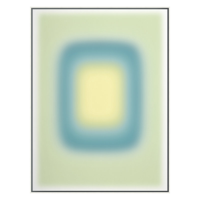 Blur Continuum 10 Print by Renee Stramel, 60" H x 45" W x 2.63" D, White Framed