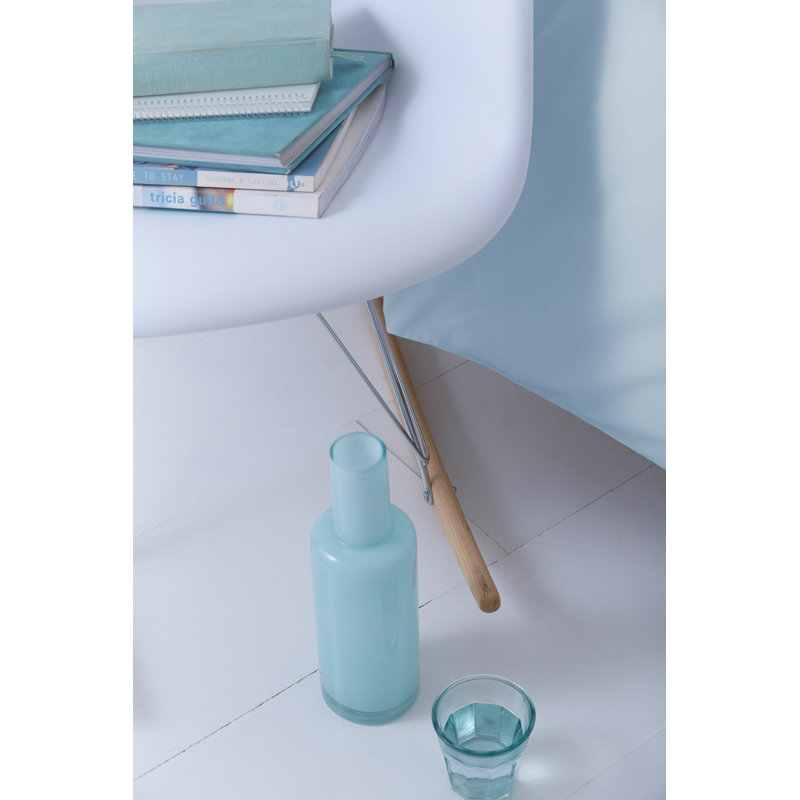 Percale Flat Sheet, Double (4'6), Duck Egg
