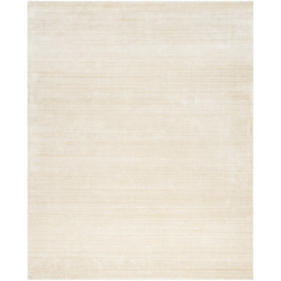 Lavonia Hand-Woven Flatweave Wool Beige Area Rug