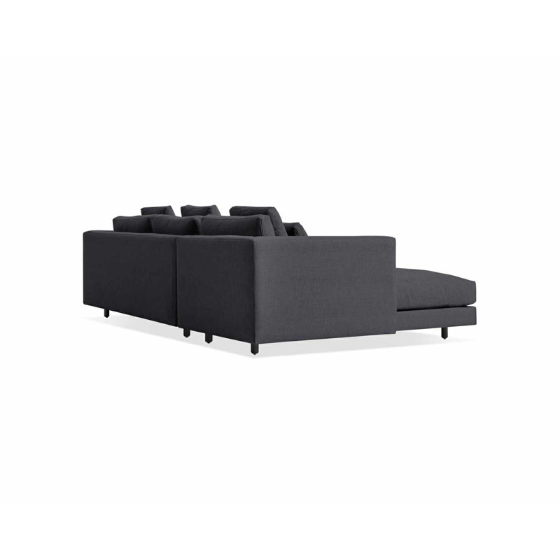 Hands Down Chaise Sectional, Left Hand Facing, Tofte Navy/Color Mix 1 Polyester Blend