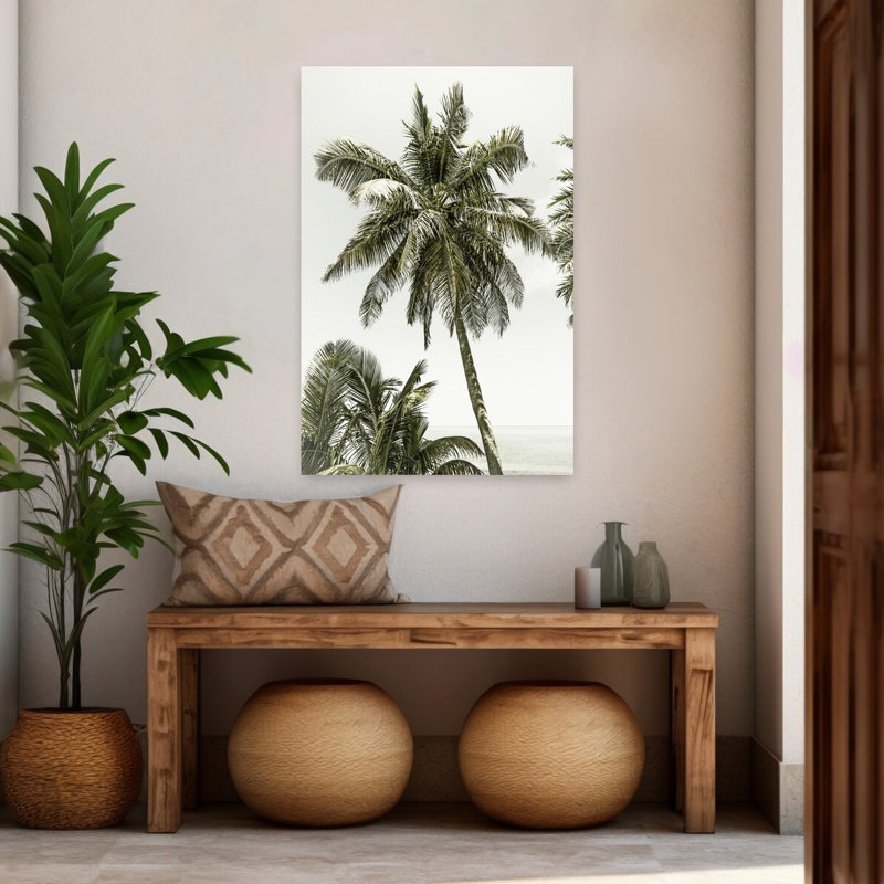 Impression sur toile de palmier tropical, H 48 po x l 32 po