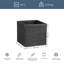 HORTICO Ribbed Light Concrete Square Planter-39265467-39265468