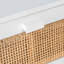 Table de chevet contemporaine l 18 po avec armoire en rotin et base croisée Boatwright-284071421