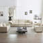Ensemble de salon en chenille beige 1 + 1 + 3: style moderne, éponge, 3 pièces: sièges, tissu haut, structure en bois massif