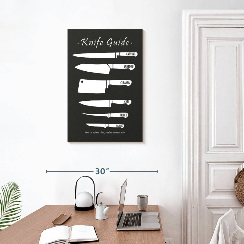 Senne Butchery Knives, 30" H x 20" W