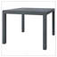 Table d'extérieur, table d'extérieur rectangulaire en aluminium