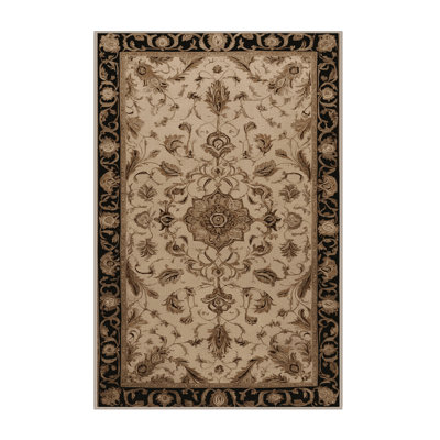 Machine Washable French Brown Area Rug