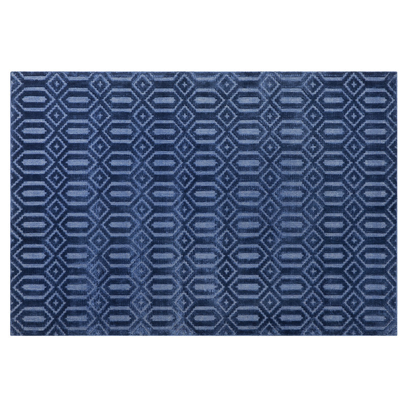 Knudson Geometric Viscose Hand Woven Area Rug, Rectangle 160cm X 230cm