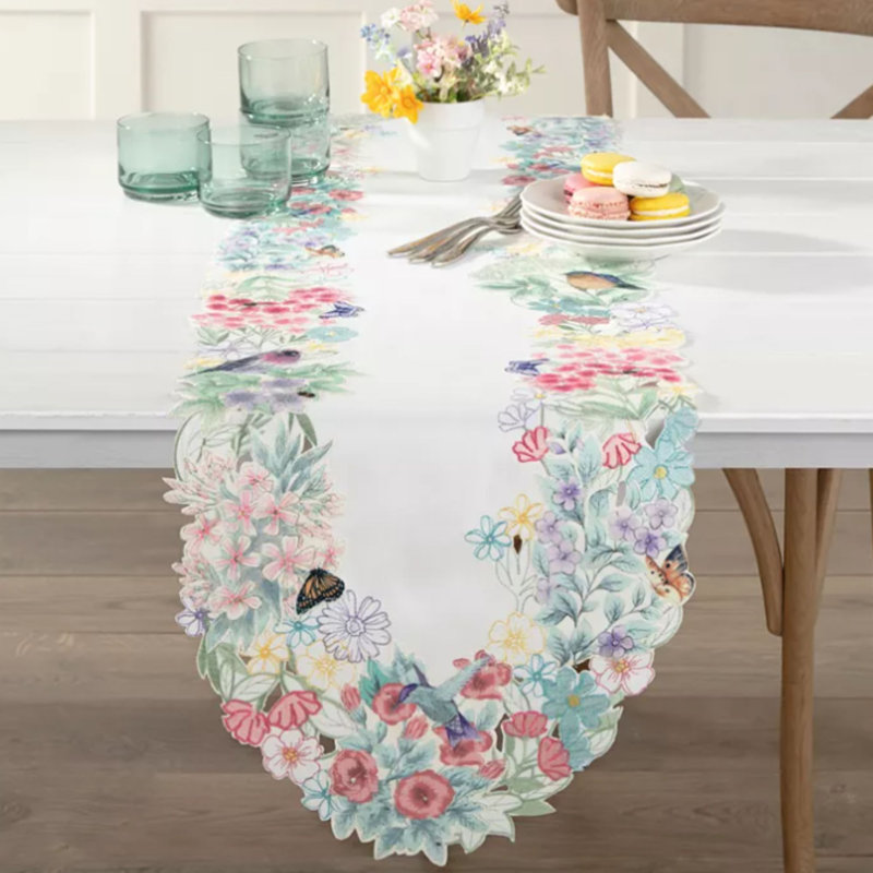Lenox Butterfly Meadow Flutter 14"x72" Table Runner