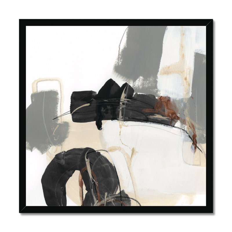 Essential Gesture I by June Erica Vess - Painting, Black Framed Paper Print, 55cm H x 55cm W