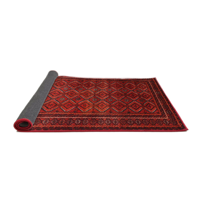 Tapis rouge à motif sud-ouest, Rond 6 pi
