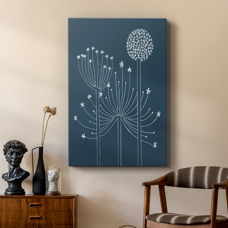 Graphique Alliums II - galerie Cavas personnalisée, H 12 po x l 8 po