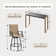 2 - Person Rectangular Outdoor Dining Set With Cushions