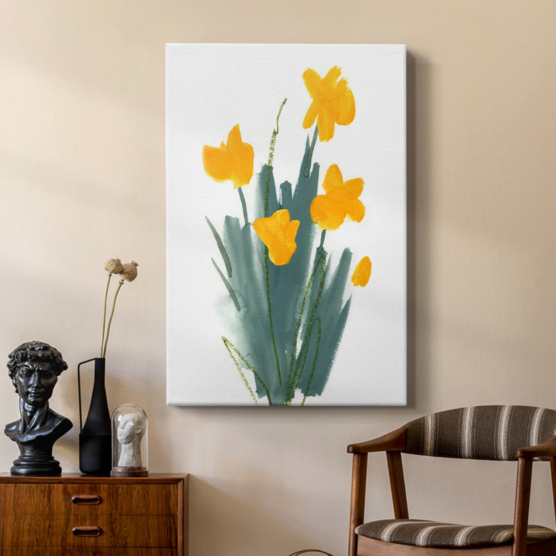 Daffodil Bunch II - galerie sur mesure Cavas, H 18 po x l 12 po