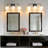 3-light 24''W Dimmable Black Wrought Iron Bathroom Vanity Lights with Frosted Milk White Shade-2361194-15387341