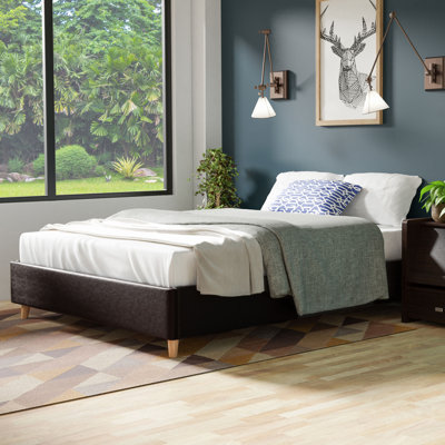 Grand lit plateforme tapissier Goodwater