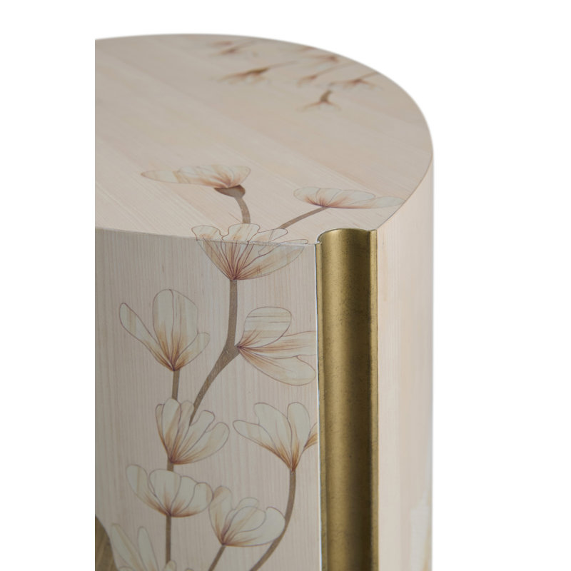 Bouquet End Table, Buttercream