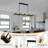 10-Light Dimmable Linear Kitchen/Island Chandelier