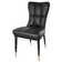 Faux Leather Upholstered Metal Side Chair