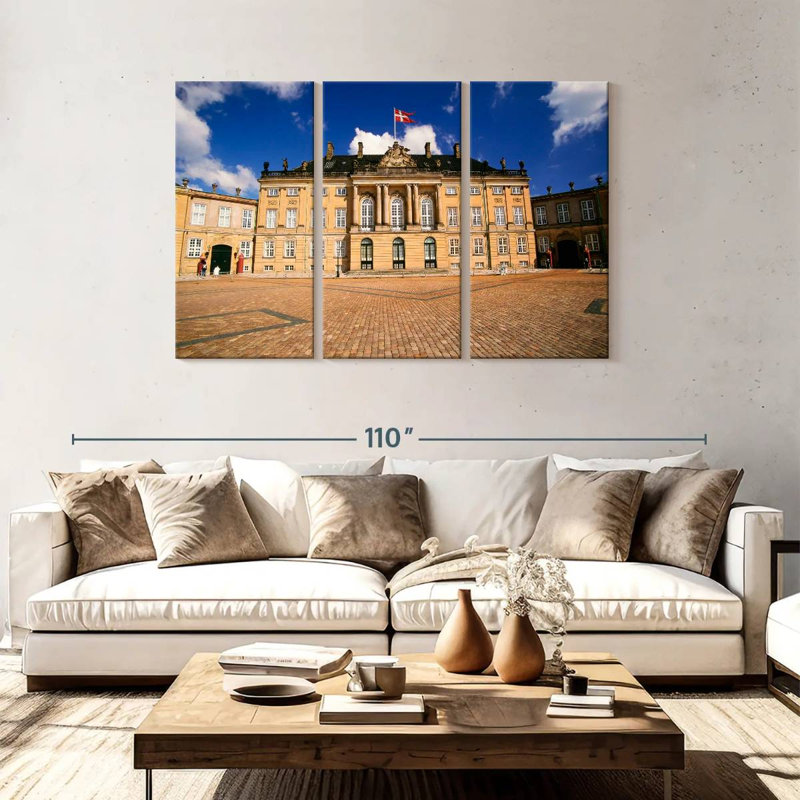 Palais d'Amalienborg, H 48 po x l 74 po
