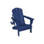 Chaise Adirondack pliante avec table d'appoint, ensemble de 3 chaises Adirondack à texture de bois, bleu marine (comprend 2 chaises et 1 table)-1027337244