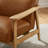 30'' Wide Genuine Leather Full-Back Accent Armchair With Solid Wood Frame