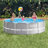 INTEX Above Ground Pool Light Grey PVC With Steel Frame Large-116624127-116624123
