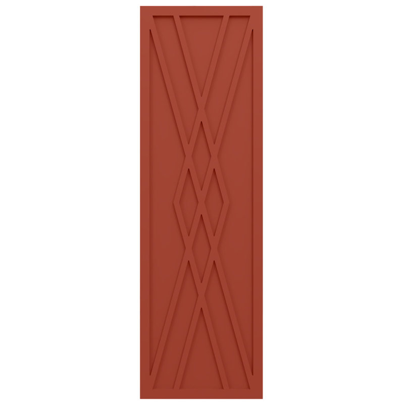 Volets de style moderne EnduraCore Composite Florence, L 12 po, H 34 po, Feuilles colorées