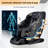 4D Full Body Massage Chair Zero Gravity With Auto Leg Extension App Control SL Track Shiatsu  Heated Recliner Black