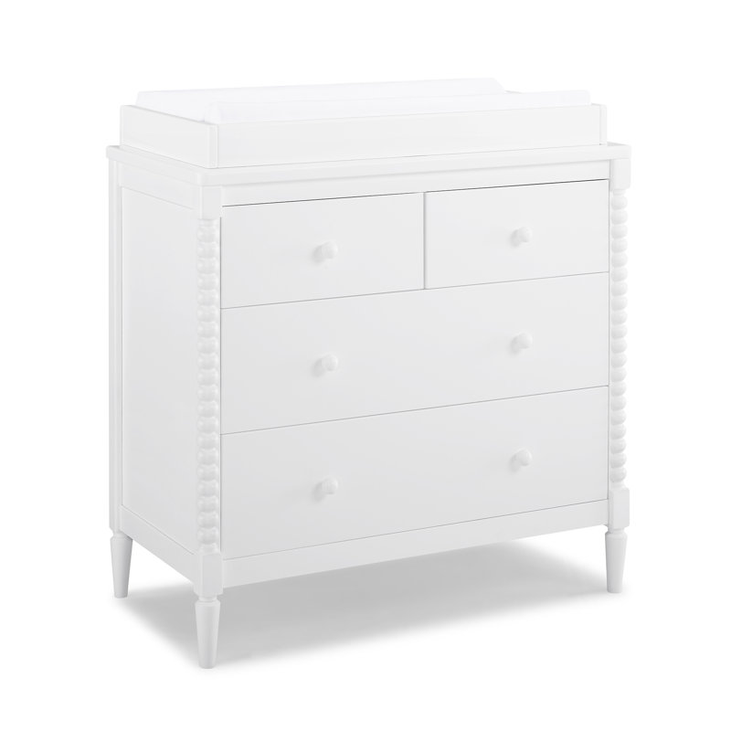 Saint Changing Table Dresser, Bianca White