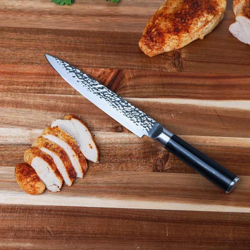 Swiss Diamond 8" Hammered Carving Knife