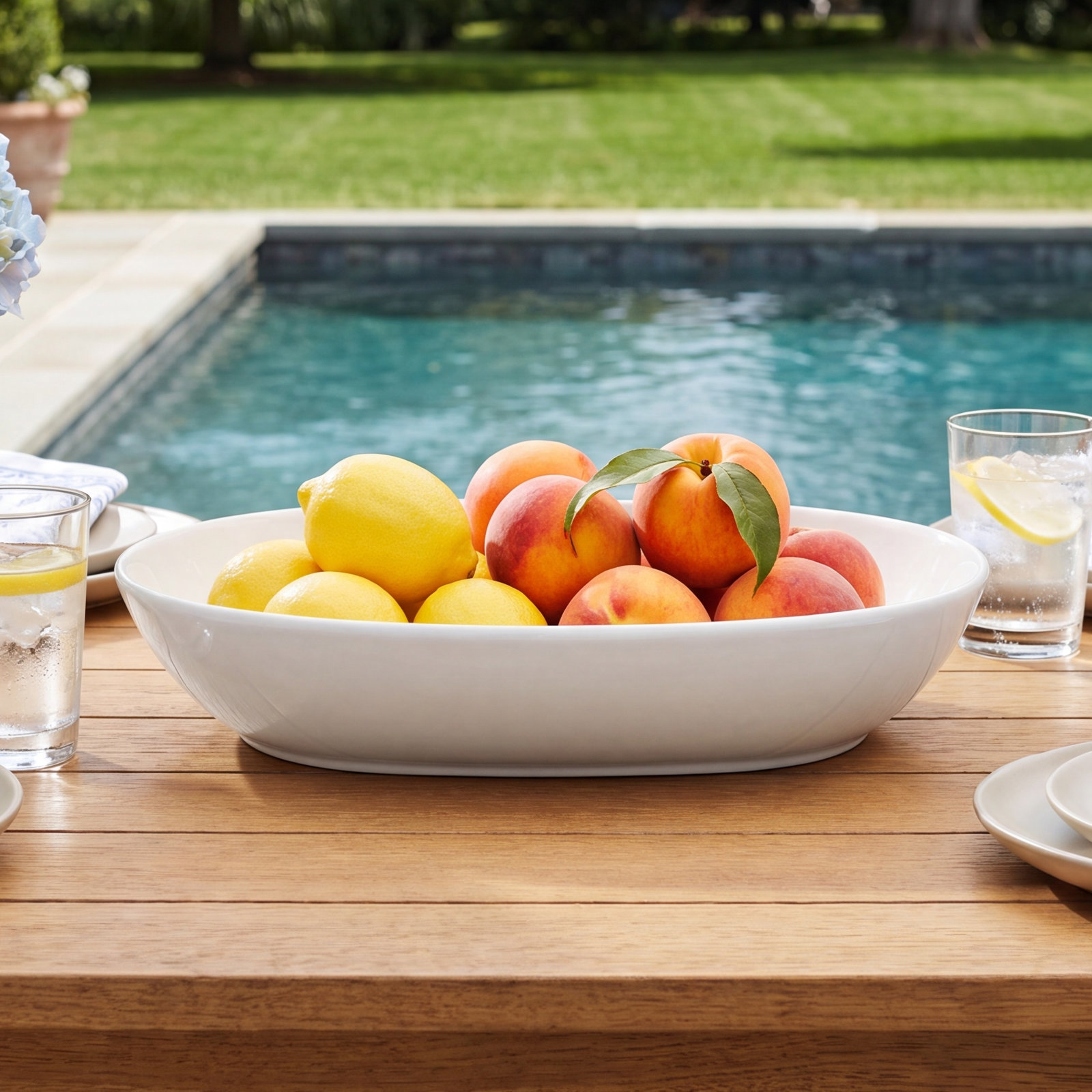 Everyday White Oval Serving Bowl