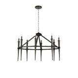 Blackthorn 8 - Light Cast Aluminum Chandelier