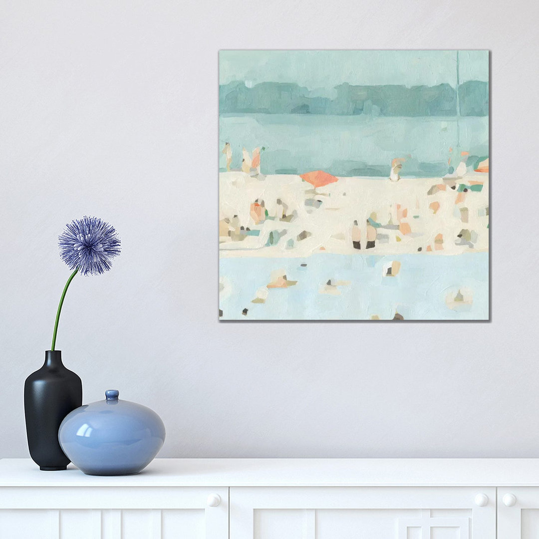 Sea Glass Sandbar II by Emma Scarvey - Wrapped Canvas Print
