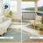 Tapis abstrait lavable à la machine intérieur / extérieur ACN2571-709900231-709900251