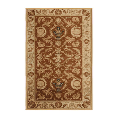 Machine Washable French Brown Area Rug